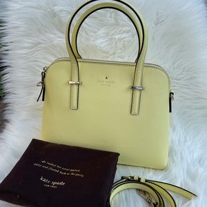 KATE SPADE Cedar Street Maise Leather Shoulder Bag - yellow